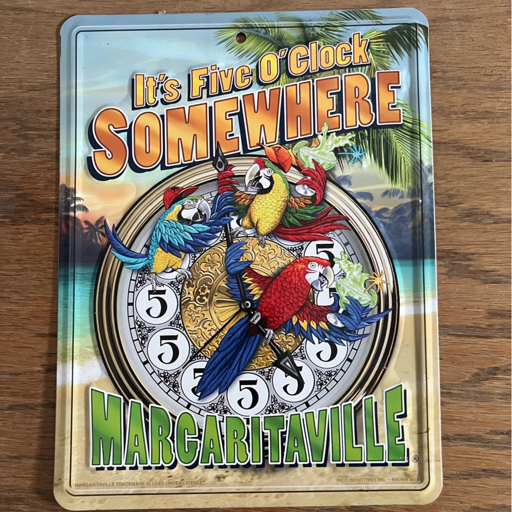 Metal Margaritaville bar sign